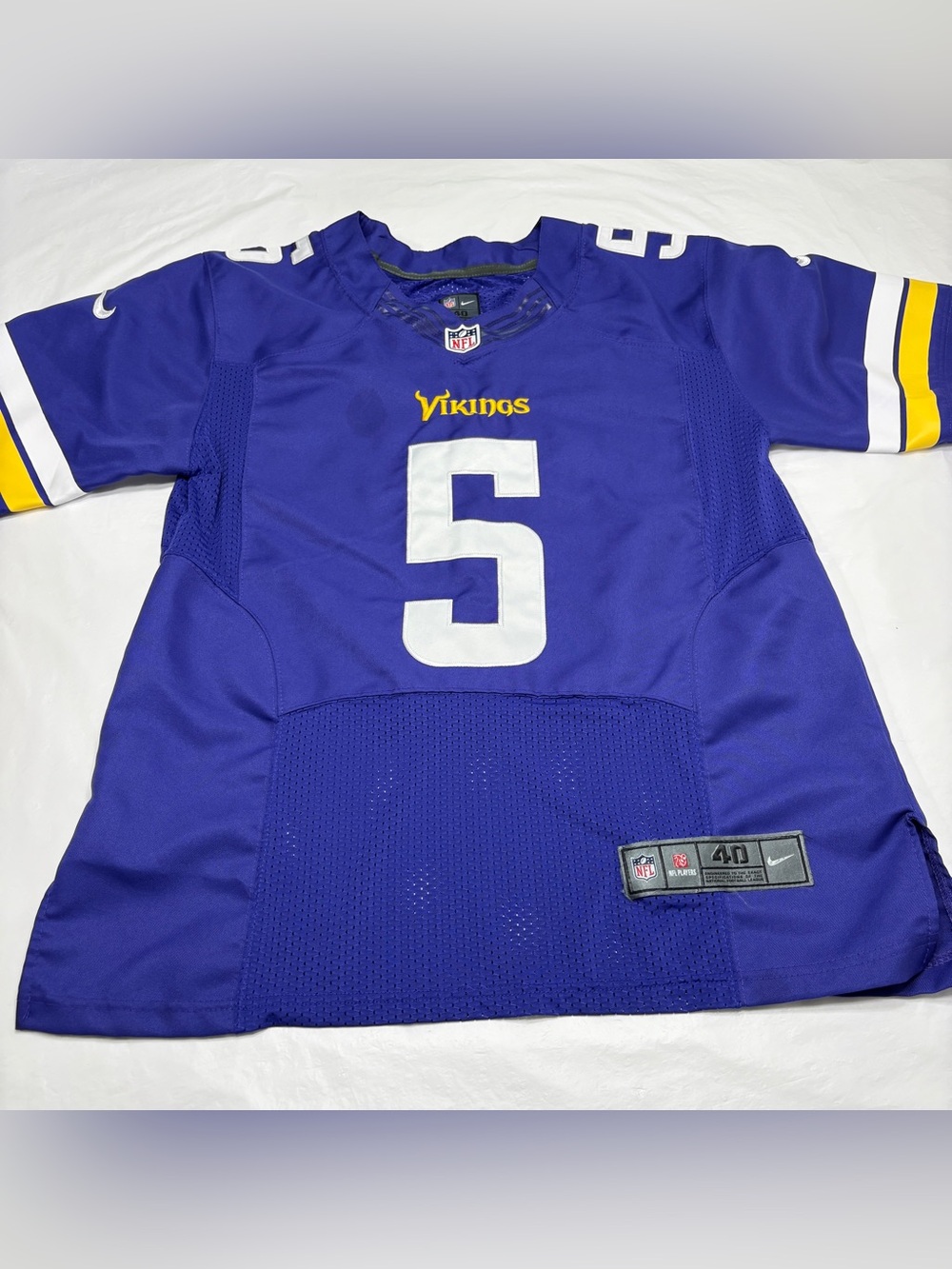Teddy Bridgewater #5 Minnesota Vikings Nike Football Jersey Men’s 40 Medium